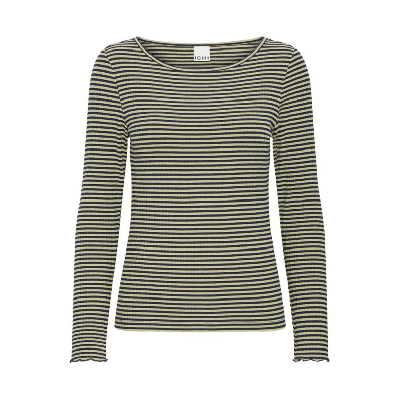 Celia ls shirt ICHI, leek green