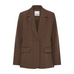 Fava long blazer ICHI, slate black melange