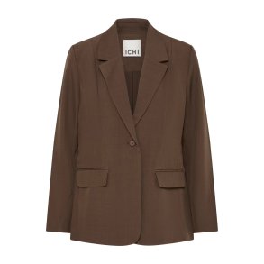 Fava long blazer ICHI, slate black melange