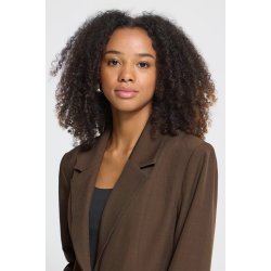 Fava long blazer ICHI, slate black melange