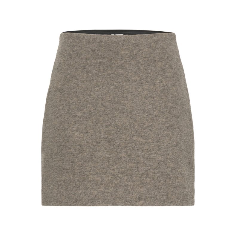 Wolca skirt ICHI, greige melange