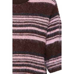 Ihhallo ss pullover ICHI,  Fudge W Pink Stripes