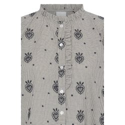 Eloza shirt ICHI, birch/dark