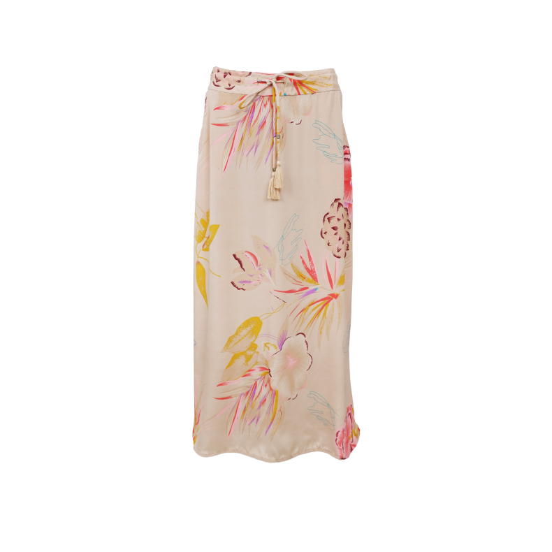 Luna regular skirt Black Colour, poppy rose