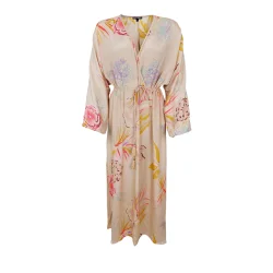 Luna v-neck dress l/s black Colour, poppy rose