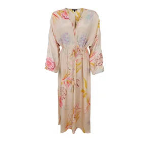 Luna v-neck dress l/s black Colour, poppy rose