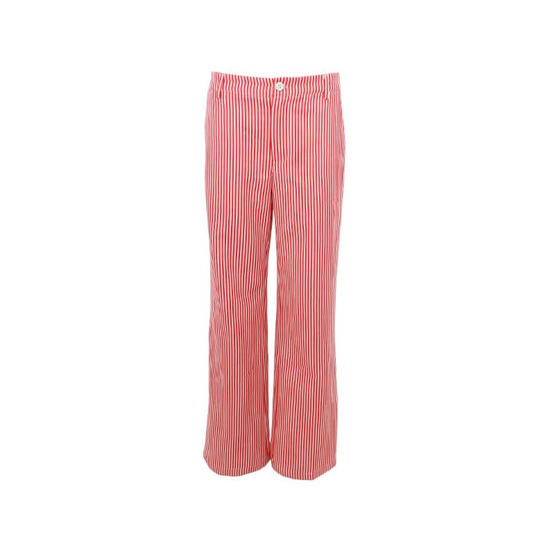 Montreal box pant Black Colour, red