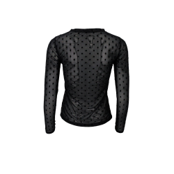 Mcjennie dotted mesh blouse Black Colour, black