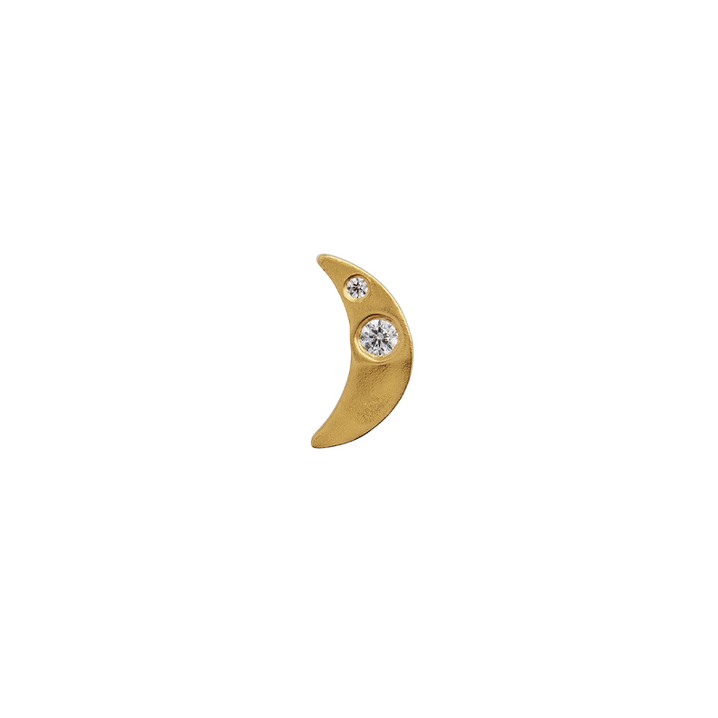 Petit bella moon single earring Stine A, gold