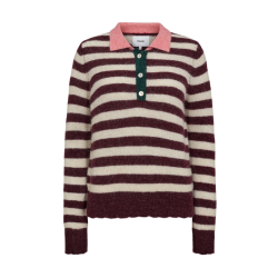 Nuciara riette stripe pullover Nmph, winetasting