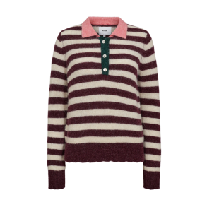 Nuciara riette stripe pullover Nmph, winetasting