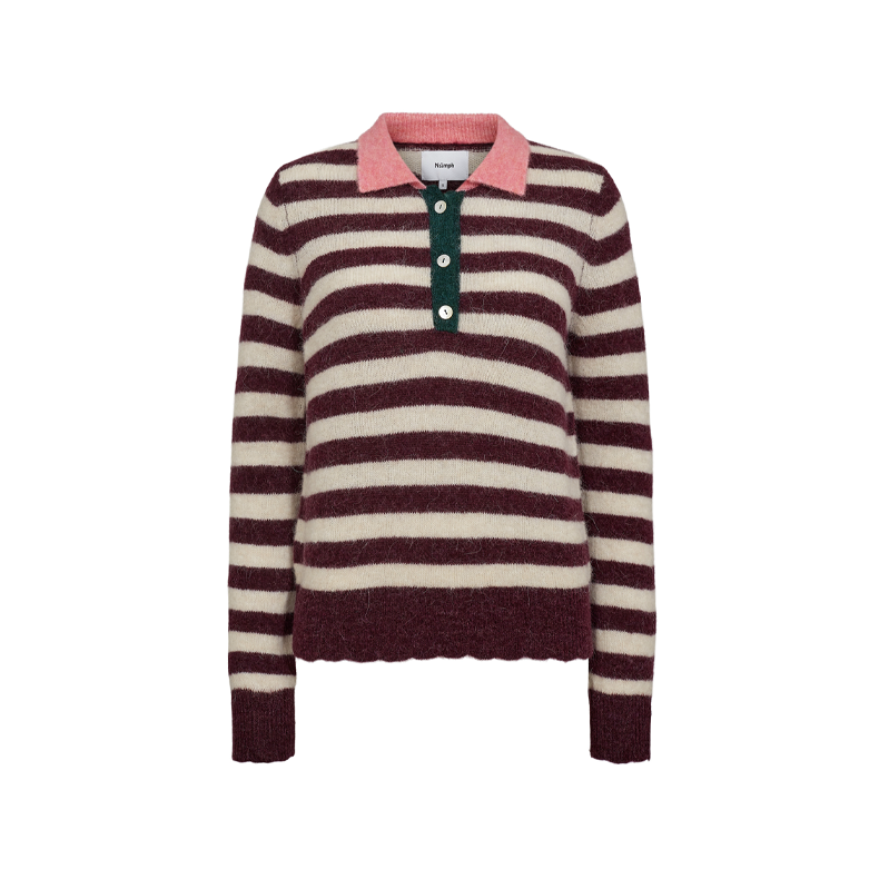 Nuciara riette stripe pullover Nmph, winetasting