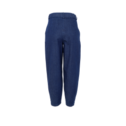 Black Colour Denice denim barrel pant, L.t. denim