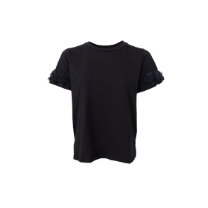 May flowerpatch tee Black Colour, black