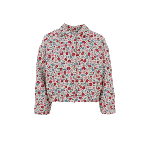 Fairyrose bomber jacket Black Colour, summer floral