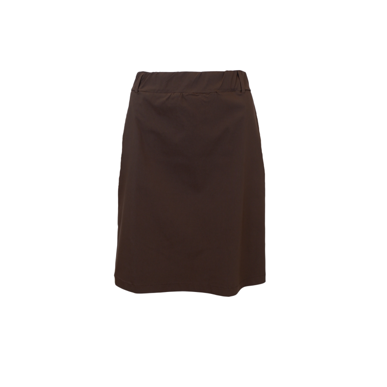 Beate short skirt Black Colour, mocca