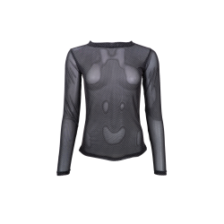 Bcjessie mesh blouse Black Colour, black dotted