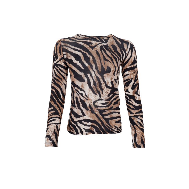 Bcalba ls tee Black Colour, zebra