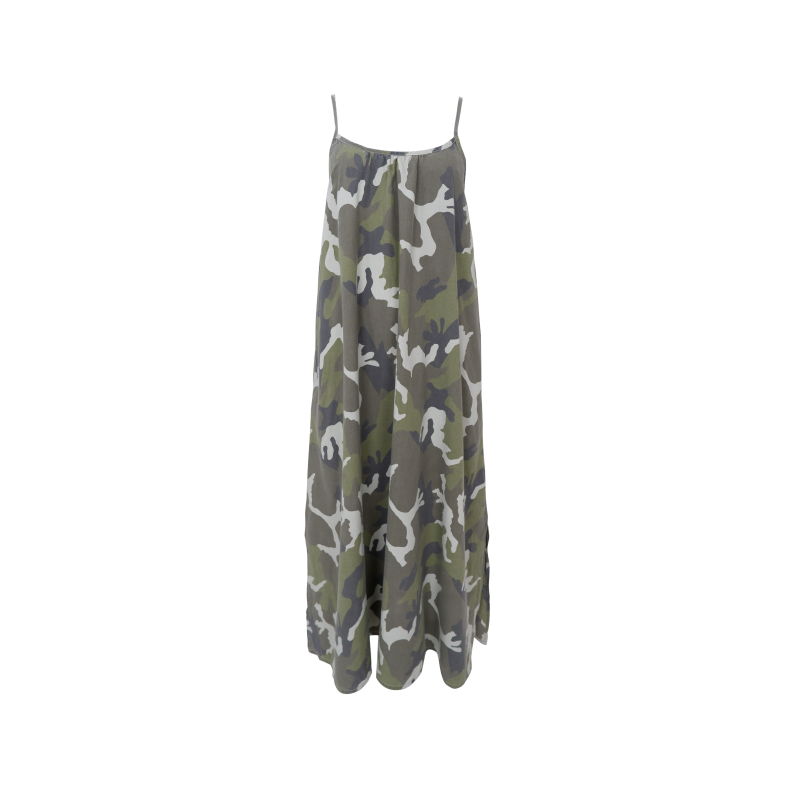 Minna stropkjole Black Colour, camouflage