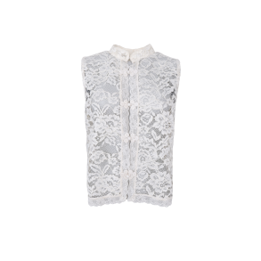 Rosa napoleon top Black Colour, off white