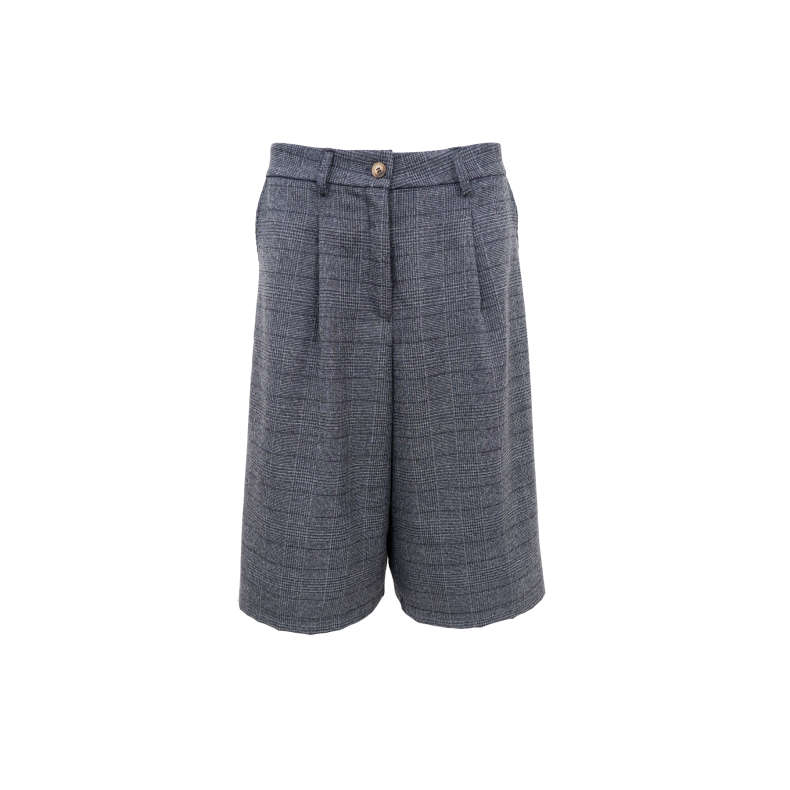 Bcluciano pleated jorts Black Colour, dk.grey