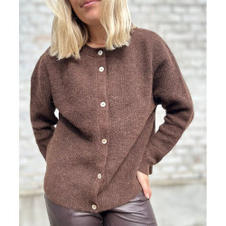 Deby cardigan Sibin Linnebjerg, coffee