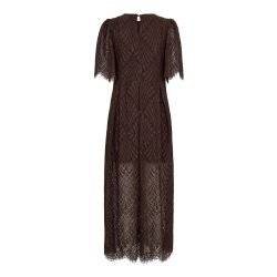 Leti lace maxi dress Co'Couture, dark brown