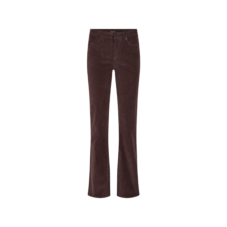 Tara flare jeans baby cord IVY, espresso brown