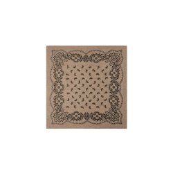 Lolana paisley knit scarf Neo Noir, beige melange