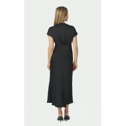 Clarita drapy sateen dress Neo Noir, black
