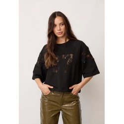 Ely 87 lace tee sweat Co'Couture, black