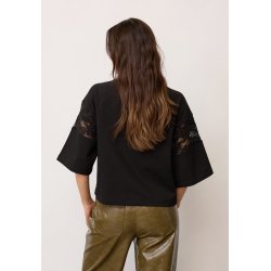 Ely 87 lace tee sweat Co'Couture, black