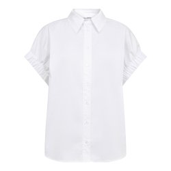 Poppy elastic cuff ss shirt Co'Couture, white