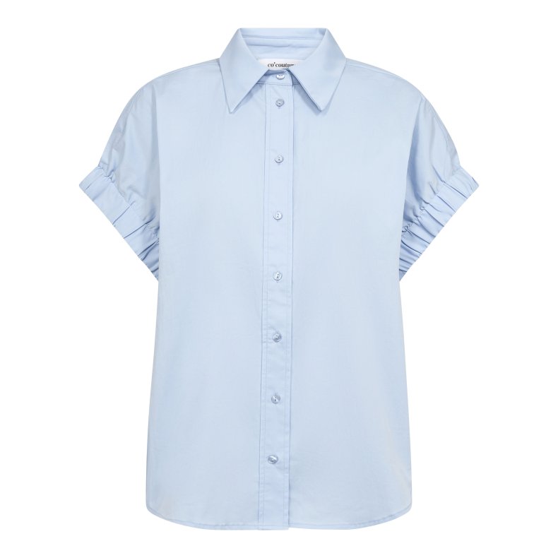 Poppy elastic cuff ss shirt Co'Couture, pale blue