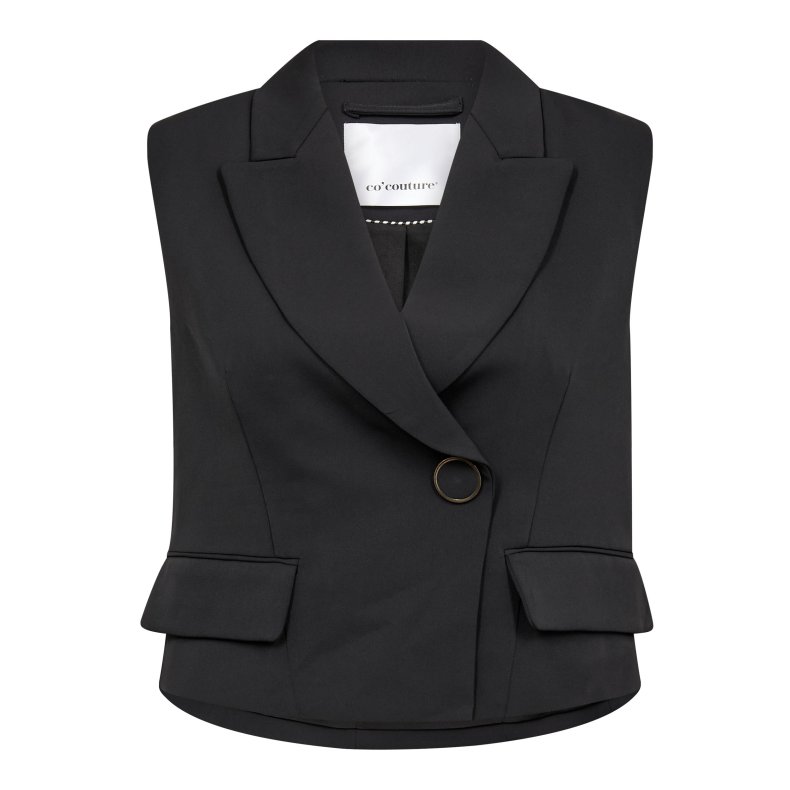 Alini wrap vest Co'Couture, black