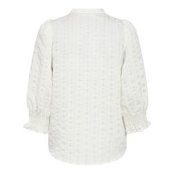 Saila stripe ss v-blouse Co'Couture, white