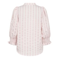 Saila stripe ss v-blouse Co'Couture, rosebloom