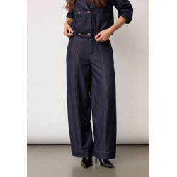 Terry barrel pant Co'Couture, navy denim