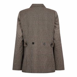 Veya check fitted blazer Co'Couture, brown