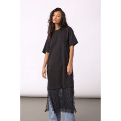 Larson mix lace dress CoCouture, black
