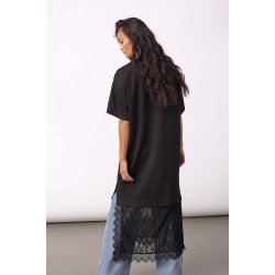 Larson mix lace dress CoCouture, black