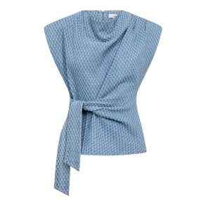 Anto denim pleat top Co'Couture, light denim