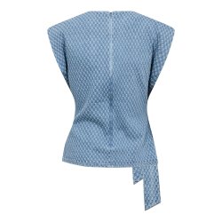 Anto denim pleat top Co'Couture, light denim