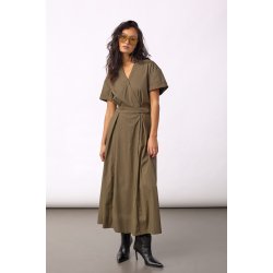Elara ss wrap dress Co'Couture, olive