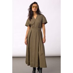 Elara ss wrap dress Co'Couture, olive