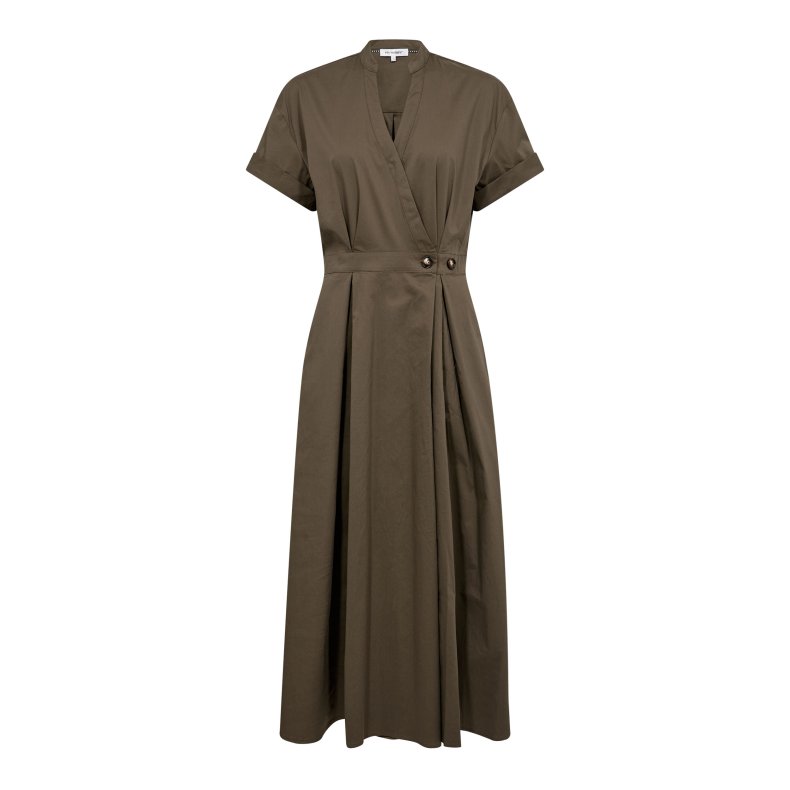 Elara ss wrap dress Co'Couture, olive