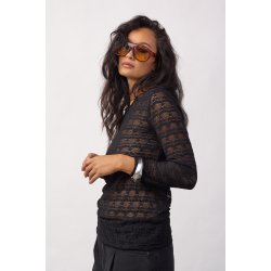 Barie o-neck blouse Co'Couture, black