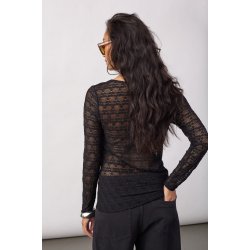Barie o-neck blouse Co'Couture, black