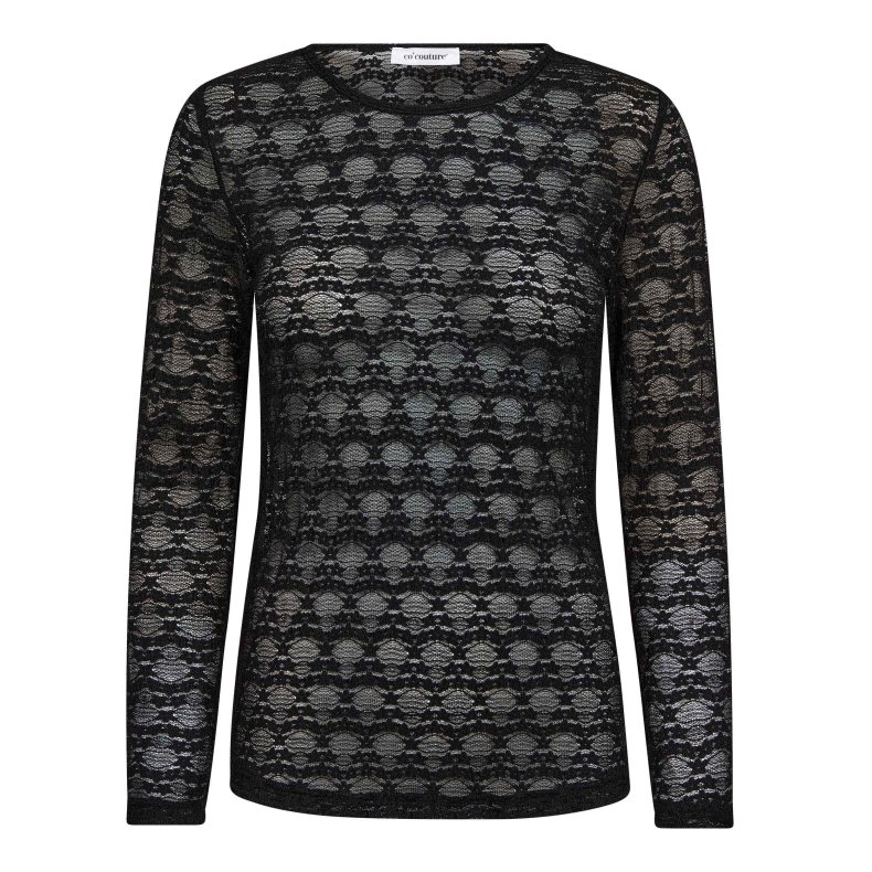 Barie o-neck blouse Co'Couture, black