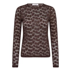 Penola o-neck blouse Co'Couture, brown
